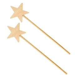 2 baguettes magiques en bois 23 cm