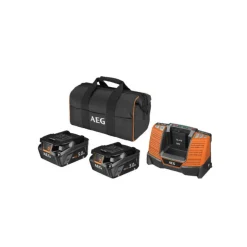 2 batteries Pro Lithium 18V AEG - 5,0 Ah - L1850SHD - Chargeur - Sac - SETLL1850SHD