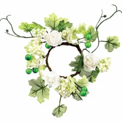 2 Décorations florales pour photophore - Roses