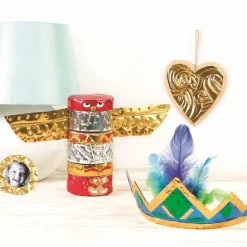 5 feuilles métal à repousser - 5 couleurs