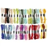 42 fils à broder en coton - couleurs assorties