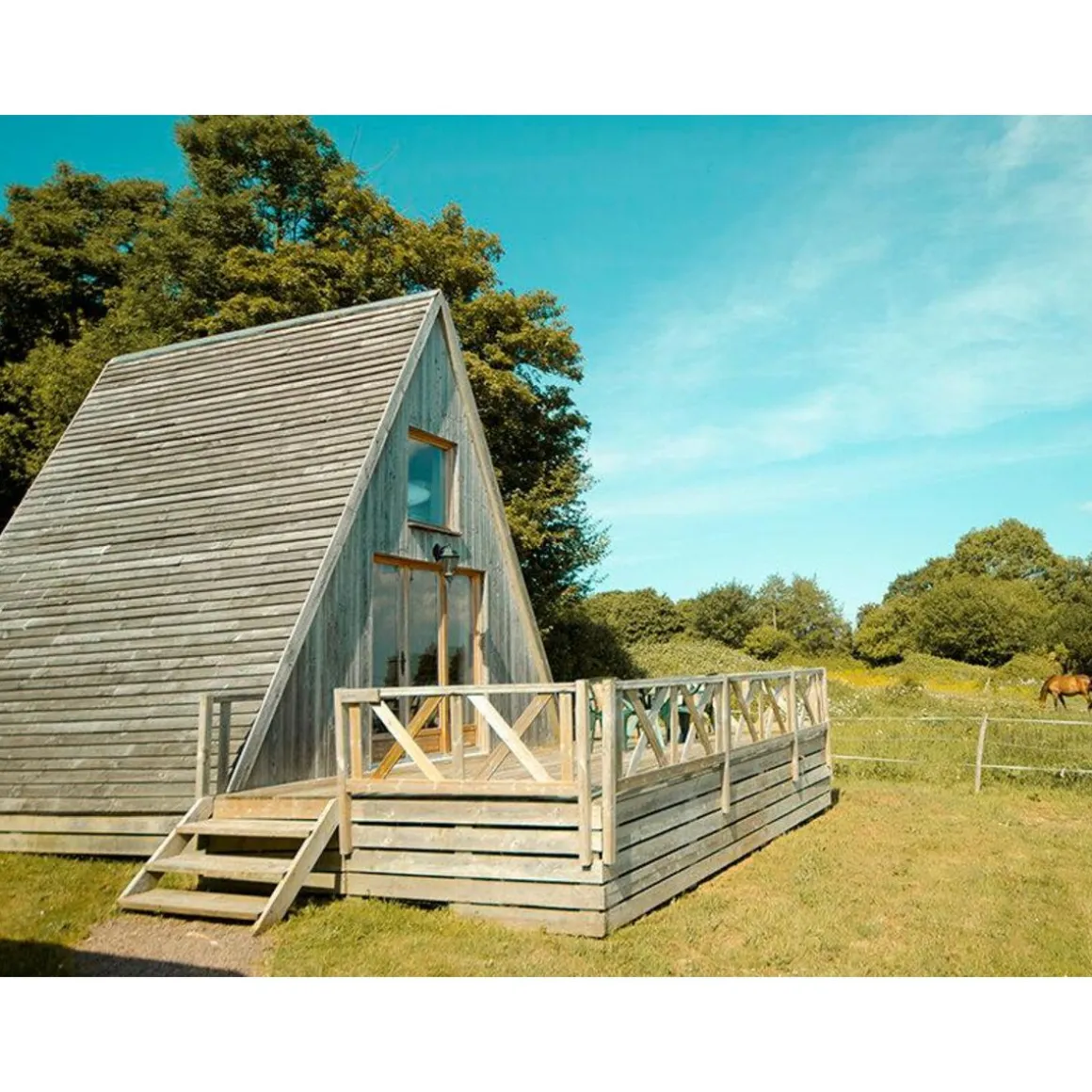 2 jours en chalet tipi avec vélos et panier apéritif près de Caen - Coffret Cadeau Séjour