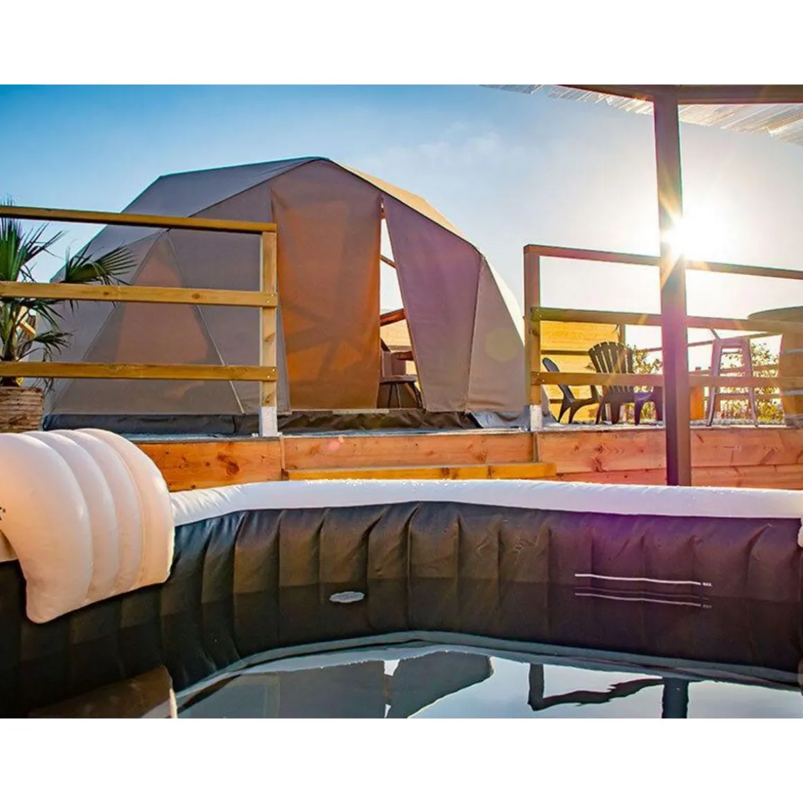 2 jours insolites en dôme avec modelage et bain bouillonnant près de Bordeaux - Coffret Cadeau Séjour