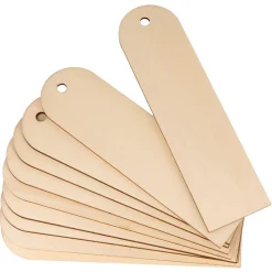 10 marque-pages en bois avec bout arrondi