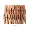 192 mini pinces à linge bois 3 cm - Cuivrées