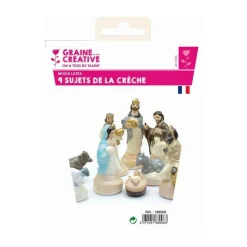 18 moules en latex Santons - Crèche de Noël
