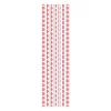 20 pailles papier - Cœurs rose