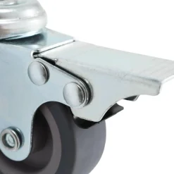 12 pcs Roulettes pivotantes a trou de boulon 50 mm