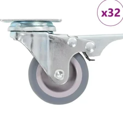 32 pcs Roulettes pivotantes 50 mm