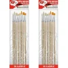 16 pinceaux brosse polyamide et soie