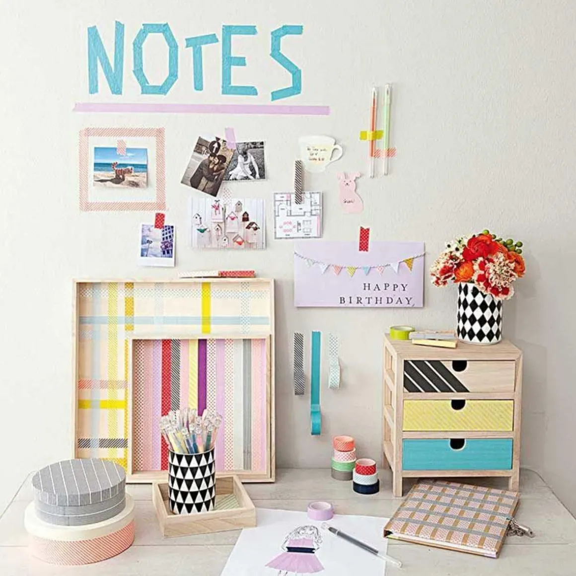 6 stylos gel pastel - 0,8 mm