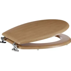 Abattant WC effet bambou Natura - MDF - Marron