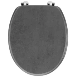 Abattant WC Effet Béton Alium 46cm Gris