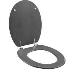Abattant WC Effet Béton Alium 46cm Gris