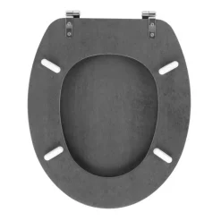 Abattant WC Effet Béton Alium 46cm Gris