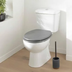 Abattant WC Effet Béton Alium 46cm Gris