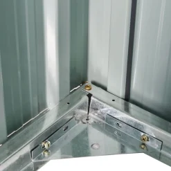 Abri de jardin - remise pour outils - abri vélo - abri poubelle - 2 portes verrouillables - dim. 147L x 86l x 134H cm - tôle d'acier noir blanc