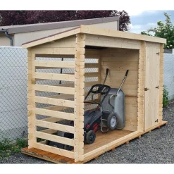 Abri de jardin bois - Monopente - 4m²