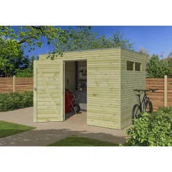 Abri de jardin en bois QBH2 300X210 - traité autoclave en autoclave 6m2