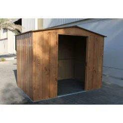 Abri de jardin métal - Imitation bois - 4,75m²