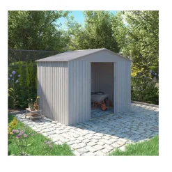 Abri de jardin métal - Imitation bois - 4,72² - PAO