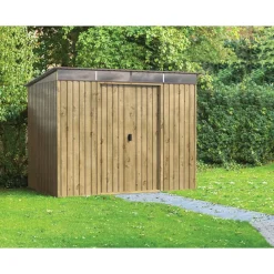 Abri de jardin métal - Imitation bois - 4,84m² - SKYLIGHT