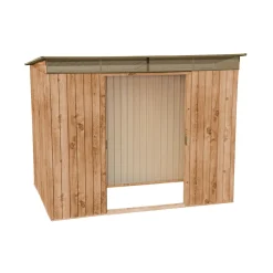 Abri de jardin métal - Imitation bois - 4,84m² - SKYLIGHT