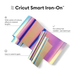 Accessoire Thermocollant bleu holografique