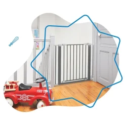 Adaptateur barrière de sécurité Safe & Lock ou Safe & Protect pour escalier, Badabulle
