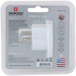 Adaptateur secteur de voyage Europe vers USA