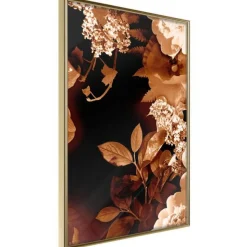 Affiche Murale Encadrée Flower Decoration in Sepia