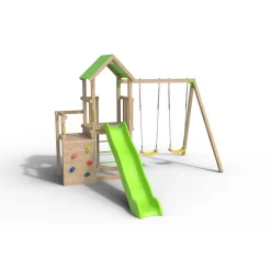 Aire de jeux avec toboggan - Bois - H2,20m - XPERIENCE