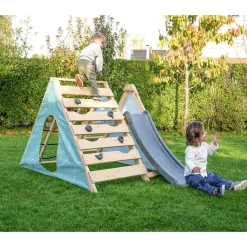Aire de jeux bébé avec toboggan - Bois - H91cm - OLYMPIC HERCULE
