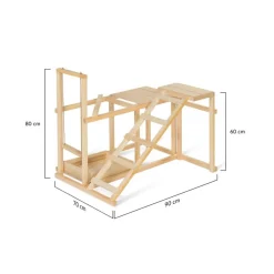 Aire de jeux pour poules XXL