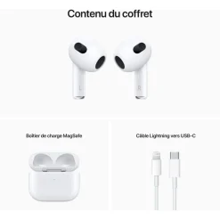 AirPods 3 + boitier de charge MagSafe - Blanc