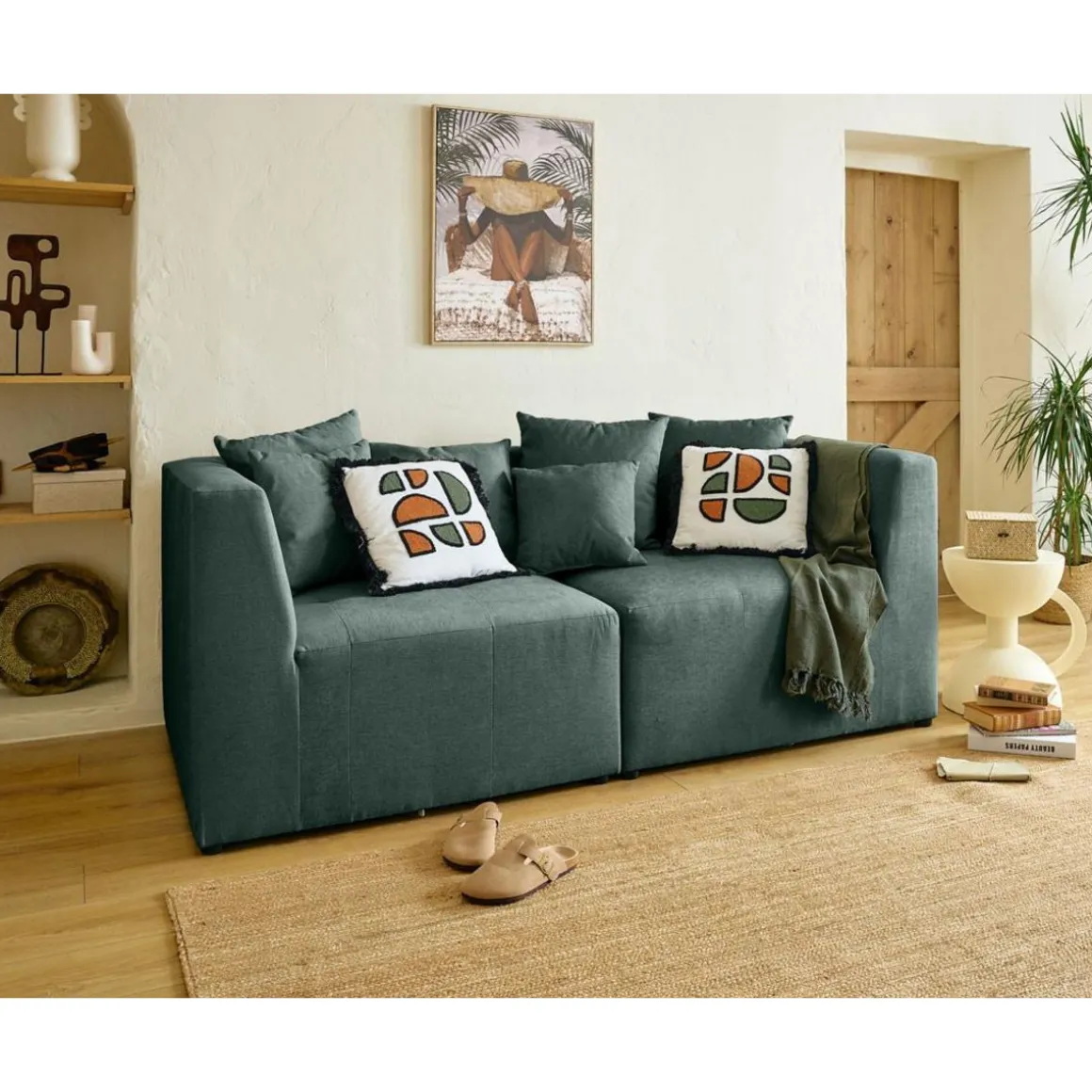 Amalfi - module d'angle réversible - en tissu