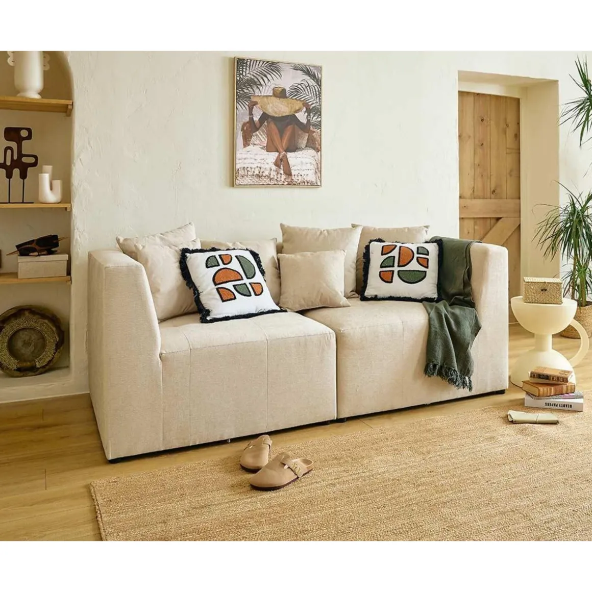 Amalfi - module d'angle réversible - en tissu