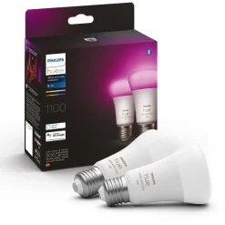 Ampoule LED connectée HUE W&C E27 75W x2