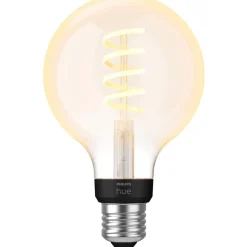 Ampoule LED connectée HUE White Ambiance E27 7W Globe Filament