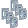 Anneau d'arrimage pour remorque 6 pcs Acier galvanise 2000 kg