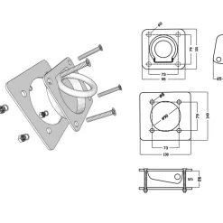 Anneau d'arrimage pour remorque 6 pcs Acier galvanise 2000 kg