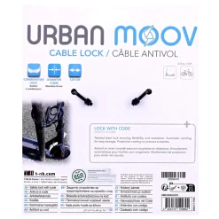 Antivol spirale à code pour vélo et trottinette