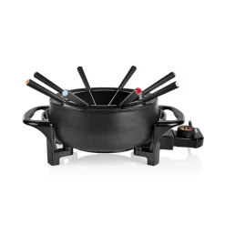 Appareil à fondue 1000w 8 fourchettes noir - fo-1107