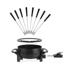 Appareil à fondue 1000w 8 fourchettes noir - fo-1107