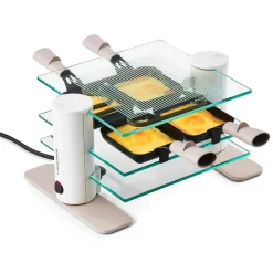 Appareil à raclette 4 personnes 009408 - Transparent