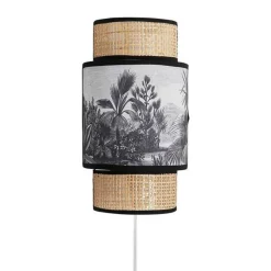 Applique incurvée rotin tissu Ombrage