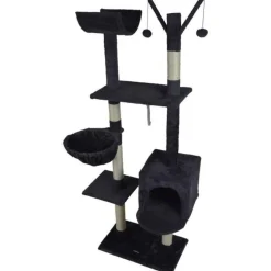 Arbre à Chat 4 Plateformes 160cm Anthracite