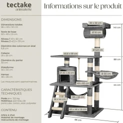 Arbre à Chat STOKELEY 141 cm