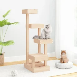 Arbre à chat 45,5x49x103 cm Bois de pin massif
