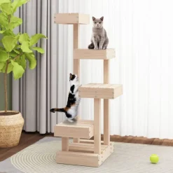 Arbre à chat 45,5x49x103 cm Bois de pin massif